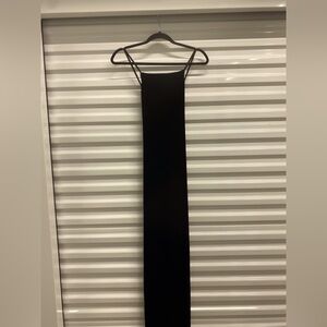 Backless floor length Velvet gown